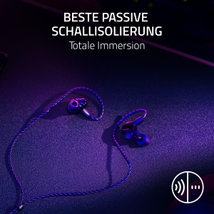 Casti in-ear Razer Moray Design Ergonomic Sunet Hi-Fi Negru - Img 5