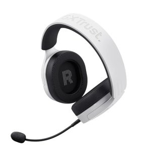 Casti pentru jocuri Trust Gaming GXT 491W Fayzo Bluetooth + 2.4GHz, sunet surround 7.1, durata de viata a bateriei 22H, 35% plastic reciclat RGB Casti over-ear PC Bluetooth fara fir PS5 PS4 Switch, alb - Img 17