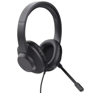 Casti Trust Roha II Max USB-C cu Microfon Over-Ear 85 Plastic Reciclat Negru - Img 10