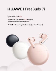 Casti wireless HUAWEI FreeBuds 7i Roz ANC 40 Autonomie 35 ore - Img 2