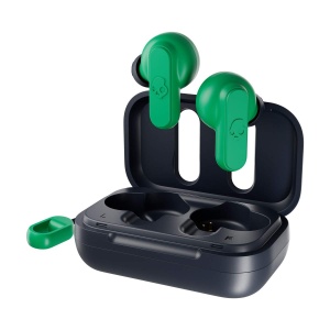 Casti wireless intraauriculare Skullcandy Dime, durata de viata a bateriei de 12 ore, micro, compatibile cu dispozitive iPhone, Android si Bluetooth - albastru inchis/verde - Img 6