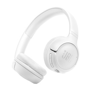 Casti wireless JBL Tune 530 BT Alb Bluetooth si sunet pur Bass