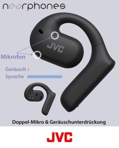 Casti wireless JVC HA-NP35T-B Open Ear Design IPX4 17 ore autonomie Bluetooth 51 Negru - Img 6