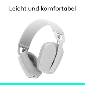 Casti wireless Logitech Zone Vibe 100 Bluetooth microfon cu anulare a zgomotului Alb - Img 9
