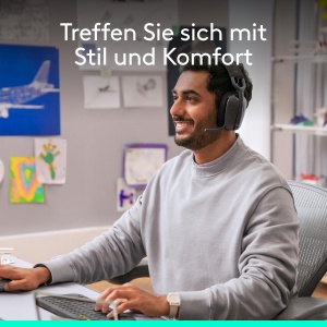Casti wireless Logitech Zone Vibe Bluetooth cu microfon si functie de anulare a zgomotului - Graphit - Img 7