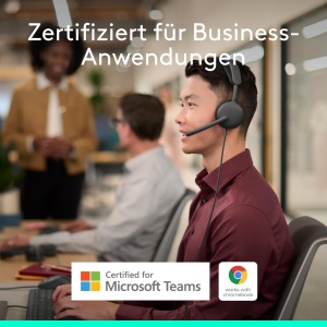 Casti wireless Logitech Zone Wireless 2 ES Bluetooth ANC adaptiv certificat Microsoft Teams Grafit - Img 2
