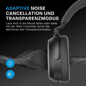 Casti wireless Sennheiser MOMENTUM 4 Noise Cancelling Bluetooth 60h autonomie NegruCupru - Img 4