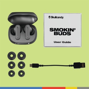 Casti wireless Skullcandy Smokin Buds 20 ore autonomie materiale sustenabile compatibile iPhone si Android Matcha - Img 9
