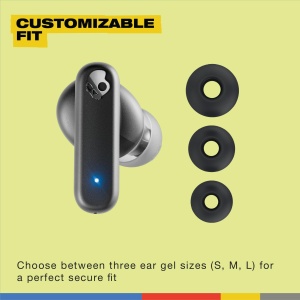 Casti wireless Skullcandy Smokin Buds autonomie 20 ore materiale sustenabile compatibile Bluetooth Negru - Img 8