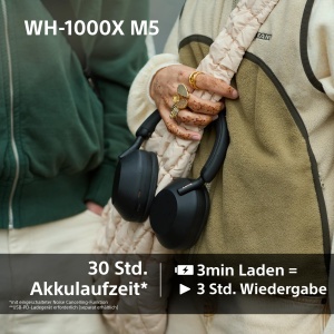 Casti wireless Sony WH-1000XM5 Midnight Blue Noise Cancelling Bluetooth 30 ore autonomie - Img 5
