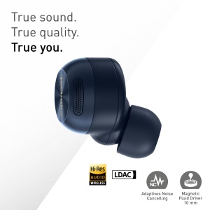 Casti wireless Technics EAH-AZ100E-A Noise Cancelling Bluetooth Multipoint Midnight Blue - Img 3