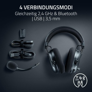 Castile audio Razer BlackShark V3 Pro, wireless, cu microfon detasabil, negru - Img 7