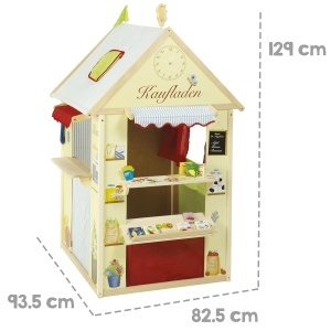 Casuta de joaca pentru copii Roba Spielhaus, 4 laturi interactive, accesorii incluse - Img 4