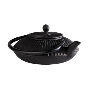 Ceainic din fonta APS Teekanne ASIA, 0.8L, design asiatic, negrurosu