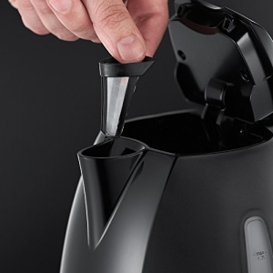 Ceainic electric Russell Hobbs [1.7l, 2400W, iluminare LED albastra] Textures+ (functie de gatit sub presiune, filtru de calcar detasabil, indicator iluminat al nivelului apei, autom. Ceainic 22591-70 - Img 4