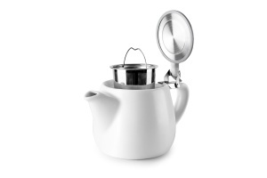 Ceainic IBILI Luxor White, portelan, 540 ml, design modern - Img 2