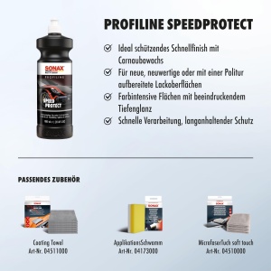 Ceara pentru protectie SONAX PROFILINE SpeedProtect, 1 Litru, cu Carnauba - Img 4
