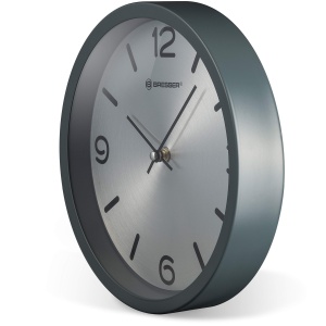 Ceas de perete Bresser MyTime Silver Edition, design elegant, silentios, 25 cm - Img 7