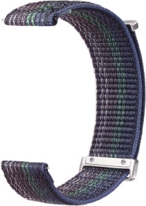 Ceas inteligent Amazfit cu bratara din nylon, 22mm, albastra, ultra usoara