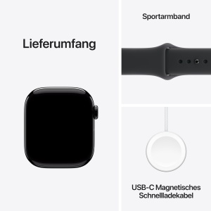 Ceas inteligent Apple Watch Series 11 GPS 42 mm, Aluminium, Negru - Img 6