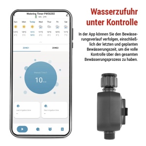 Ceas inteligent EMOS PW56202 cu control prin aplicatie, 2 iesiri, alimentare cu baterii - Img 5