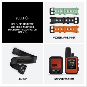 Ceas inteligent Garmin Instinct 3, 45mm, GPS, 28 zile autonomie, design robust - Img 6