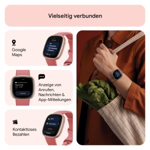 Ceas inteligent Google Fitbit Versa 4 - GPS, 6 zile autonomie, 40 moduri de antrenament - Img 5