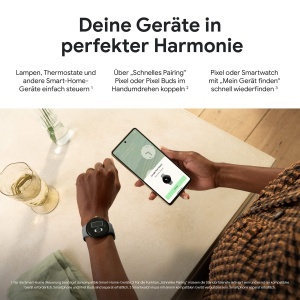 Ceas inteligent Google Pixel Watch, design rotund, tracker activitate, culoare argintie - Img 4