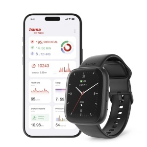 Ceas inteligent Hama 4000, display 1,65, IP68, negru - Img 7