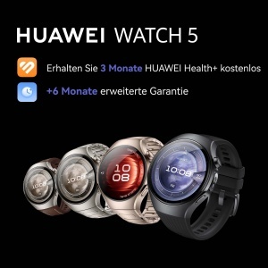 Ceas inteligent HUAWEI Watch 5, 46mm, GPS, 5ATM, Saphirglas, Brown - Img 2