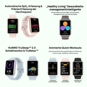 Ceas inteligent HUAWEI Watch FIT 2, 1.74 inch AMOLED, Bluetooth, Isle Blau - Img 4