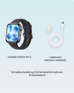 Ceas inteligent HUAWEI Watch FIT 5, GPS, monitorizare somn, negru - Img 9