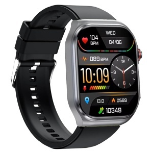 Ceas inteligent Knauermann PRO 3 Fan Edition, gri, cu EKG, SOS si Bluetooth - Img 3