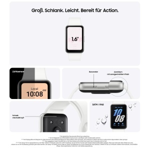 Ceas inteligent Samsung Galaxy Fit3, Silver, 1.6 AMOLED, 13 zile autonomie - Img 2