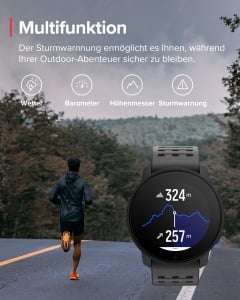 Ceas inteligent Suunto 9 Peak Pro, GPS precis, 100m waterproof, negru - Img 6