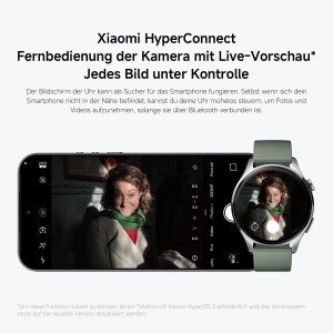 Ceas inteligent XIAOMI Watch 5, 47mm, AMOLED, Negru - Img 13