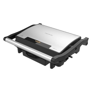 Cecotec Rock'nGrill 1500 Gratar electric rapid. Placare RockStone Stone, placa superioara reglabila pe inaltime, tava de grasime, putere de 1500 W, placare ecologica (1500 W) - Img 2