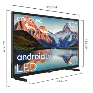 Cecotec TV LED 32" Smart TV Seria A ALH00032N. HD, Android 11, Chromecast integrat, Asistent vocal, HDR10, HBBTV, WiFi si Bluetooth, Model 2023 - Img 6