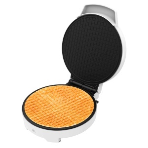 Cecotec Waffle Iron Fun Gofrestone Cone. Fier de vafe cu 1000 W, suprafata din otel inoxidabil, 1-5 vafe in forma de inima sau o vafa mare, placa antiaderenta, indicator luminos, protectie la supraincalzire - Img 1