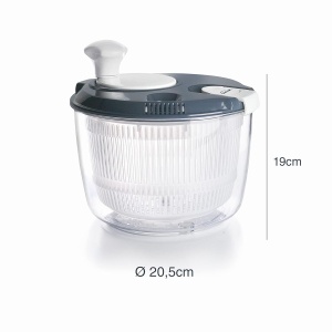Centifuga Lacor 61422, 3 piese, 100 BPA free, 20,5 cm, gri - Img 2
