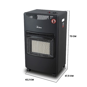 Centrala pe gaz ARDES BOXER AR382, 3 puteri, 1500-4200W, cu butelie LPG - Img 3