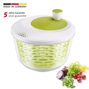 Centrifugator de salate Westmark, capacitate: 4,4 litri, o 23,5 cm, plastic, fara BPA, spinderella, culoare: transparent/alb/verde, 2430224A - Img 3