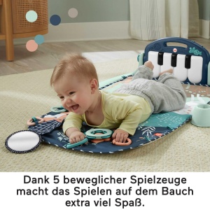 Centru de joaca Fisher-Price cu pian muzical, marine, pentru bebelusi - Img 3