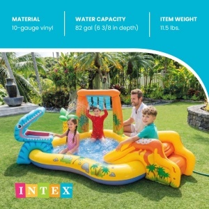 Centru de Joaca Inflabil Intex 57444NP, Dinosaurier, 310L, 249x191x109 cm - Img 4