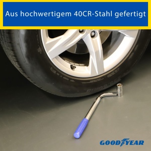 Cheie telescopica pentru roti GOODYEAR 75521, cu maner extensibil 22-41 cm, 17 mm si 19 mm - Img 5