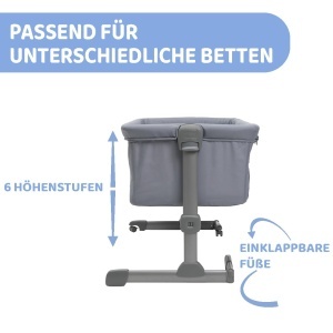 Chicco Next2Me Essential Newborn Co-Sleeper durabil compatibil cu diferite paturi reglabil pe inaltime inclinabil circulatie buna a aerului saltea si  - Img 8