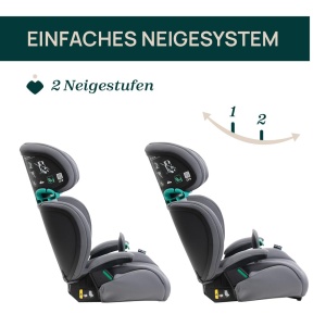 Chicco Quizy Lite i-Size scaun auto pentru copii 3-12 ani 100-150 cm greutate 15-36 kg usor de instalat reglabil reglabil pe inaltime cu cotiere captu - Img 3