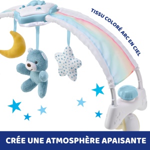 Chicco Rainbow 2in1 Arc de Joaca Evolutiv pentru Patut cu Lumina si Muzica Relaxanta - Img 3