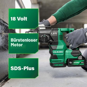 Ciocan rotopercutor HiKOKI DH1826DAW2Z, 18V, 3,2 J, beton pana la 26 mm - Img 2