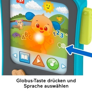 Cititor de povesti Fisher-Price cu lumini si sunete, multilingv - Img 4